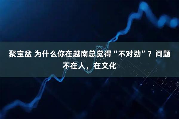 聚宝盆 为什么你在越南总觉得“不对劲”？问题不在人，在文化